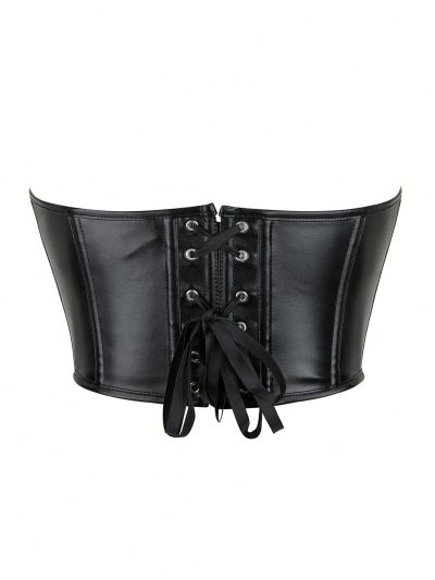 Music Festival Ladies' Solid Color Strapless Bodycon Top