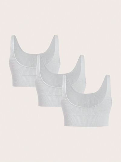 Yoga Futuristic Women's Solid Color Plus Size Sports Bra, Versatile