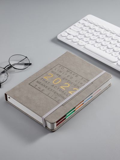 1pc 2022 Schedule Notebook With Elastic Band