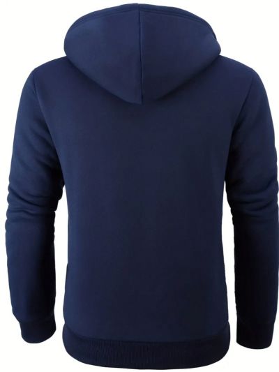 Men's Plus Size Thermal Lined Hooded Sweatshirt