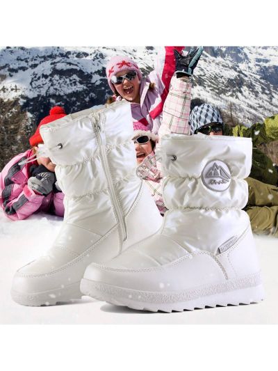 K KomForme Boys & Girls Snow Boots Insulated Fur Lined Warm Anti-Slip Waterproof Winter Boot (Toddler/Little Kid/Big Kid)