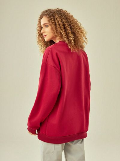 In My Nature Letter & Cartoon Graphic Drop Shoulder Outdoor Hoodie