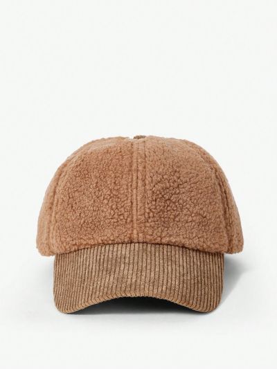 SHEIN ICON Solid Warm Baseball Cap