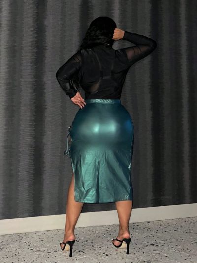 SHEIN Slayr Plus Size Mesh Insert Long Sleeve Bodycon Bodysuit