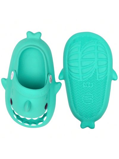 Kids Shark Slides Pillow Shower Slippers Quick Dry Sandals Boys Girls Comfy Cloud Slides Summer Non-Slip Thick Sole Beach Pool shoes