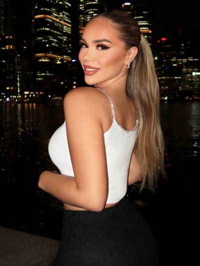 SHEIN SXY Ladies' Knitted Tank Top With Chain Strap & Rhinestone Detail