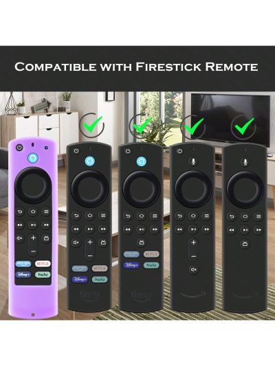 4K Firestick Remote Cover, 4K+ Firestickremote TV Remote Universal Remote Case Skin Sleeve with Lanyard Glow in The Dark