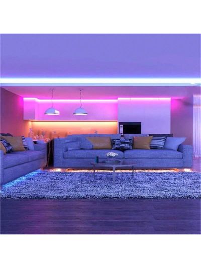 1pc Rgb Led Strip Light, 30led/m, Controlled By 24keys Infrared And Smart App, Flexible Led With Usb Port, Color Changing With Music, Ideal For Tv, Pc, Bedroom, Party Decoration