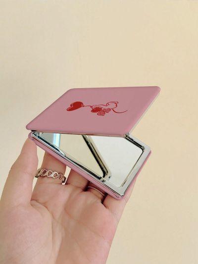 Megawork Portable Folding Double-sided Mirror With Cute Angel Design