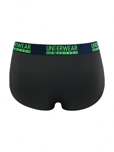 Men's Letter Printed Elastic Band Underwear (3pcs/Set)