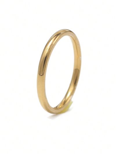 2mm Thin Women's Titanium Steel Ring, Simple & Fashionable Jewelry, Stainless Steel Accessories, Elegant Hand Decoration