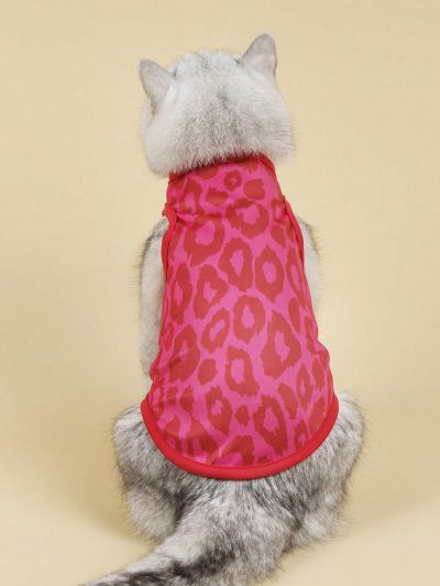 PETSIN Hot Pink Leopard Print Pet Vest, 1pc