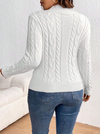 SHEIN Frenchy Plus Size Solid Color Sweater