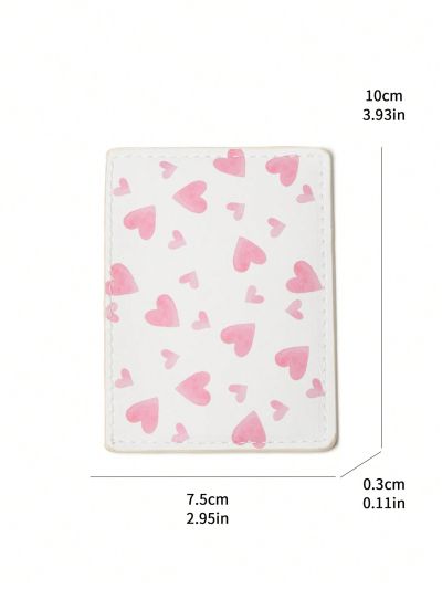 ViktoriiavkArt 1pc Fashionable Heart Pattern Card Holder