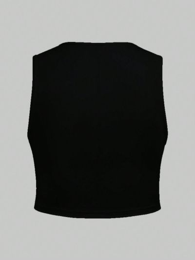 Plus Slogan Graphic Tank Top