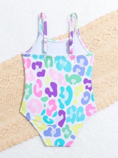Baby Girls' Leopard Print One-Piece Swimsuit