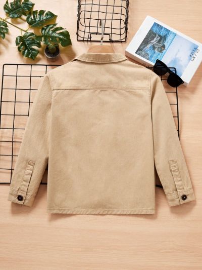 Tween Boys Casual Vintage Denim Overshirt Jacket
