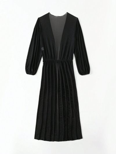 Teen Girls' Solid Color Drawstring Waist Cropped Hoodie