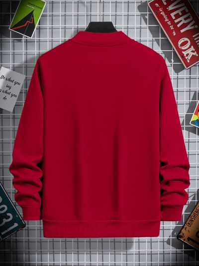 Men's Baseball Collar Zip-Up Sweatshirt