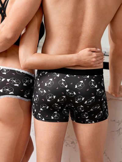 Men's Cartoon Printed Boxer Briefs