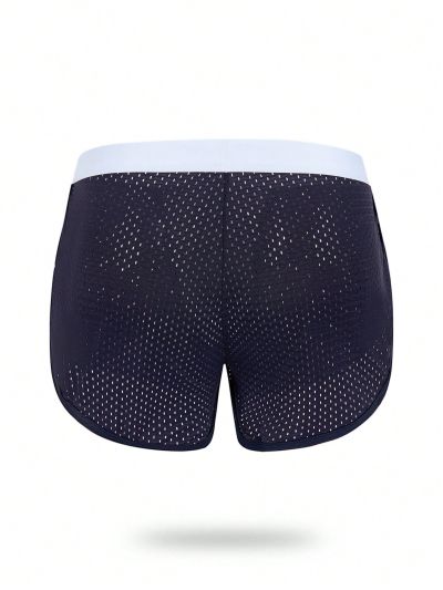 Men Contrast Trim Boxer Brief
