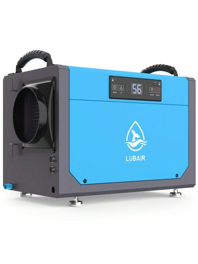 LUBAIR 113 Pints Commercial Dehumidifiers for Basement, Crawl Space Dehumidifier with Drain Hose, Spaces up to 1500 Sq. Ft, Auto Defrosting