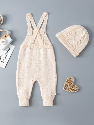 Baby Boy'S Overalls Knitted Sweater