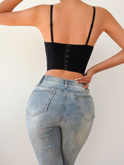 Contrast Lace Underwire Bra