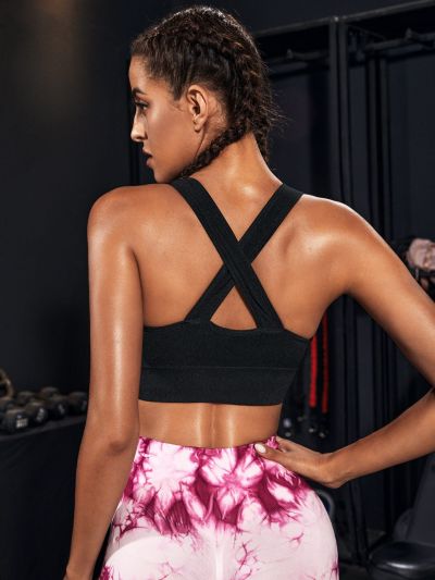 Yoga Basic Crisscross Back Sports Bra
