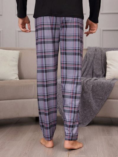 Men'S Plaid Loungewear Bottoms