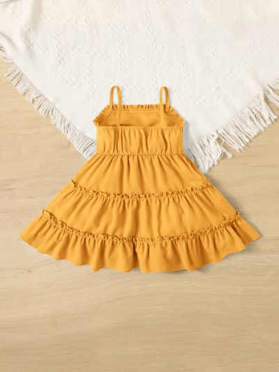 SHEIN Baby Layered Hem Cami Dress