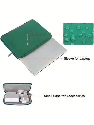 MOSISO Laptop Sleeve Compatible with MacBook Air/Pro, 13-13.3 inch Notebook, Compatible with MacBook Pro 14 inch 2023-2021 A2779 M2 A2442 M1, Neoprene Bag with Small Case