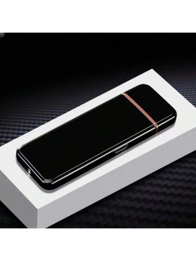 1pc Usb Rechargeable Electronic Lighter For Camping, Picnic & Kitchen Use