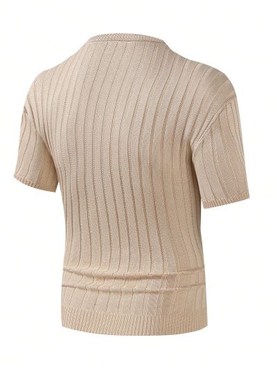 Men's Textured Knit Sweater