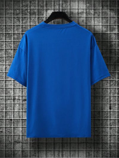 Manfinity Hypemode Men's Letter Printed Round Neck T-Shirt