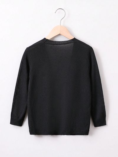 Little Girls' Front-Open Cardigan Sweater