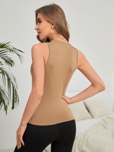 Solid Thermal Underwear Vest