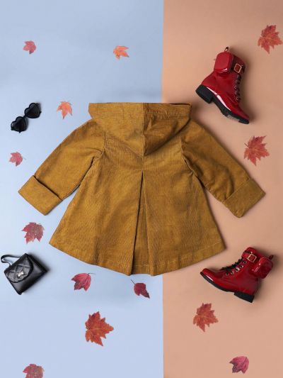 Cartoon Pattern Jacket For Little Girls