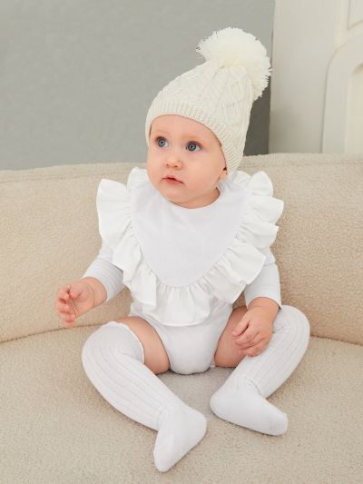 Baby Ruffle Trim Bib