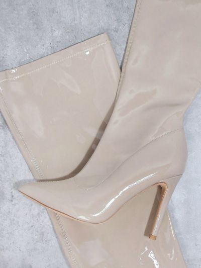 Faux Leather Over-the-Knee Boots