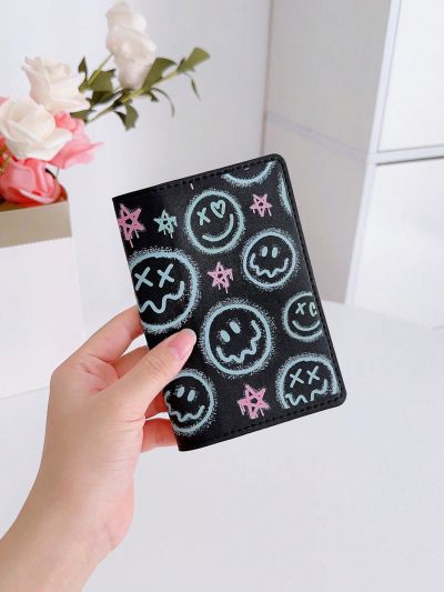 Maryam Alam Artistic Graffiti Face Passport Cover Personalized Passport Holder
