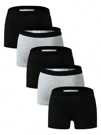 Men's 5-pack Cartoon Printed Breathable Boxer Briefs