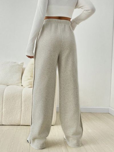 Street Fashion Casual Women's Sweatpants With Exposed Seams
