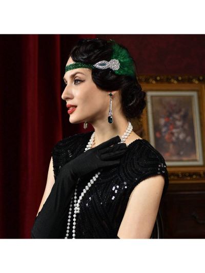 1 Pair Ladies' 1920s Single Party Vintage Long Evening Gloves For Halloween Party, Wedding, Dance, And Dress Accessory, Mother's Day And Teacher's Day Gifts