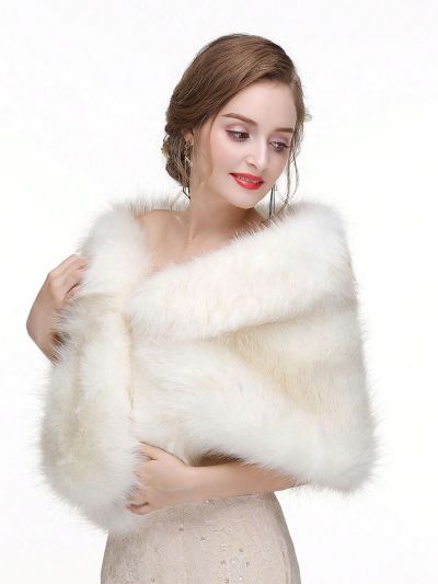 & Black Tip Mottled Bridal Shawl