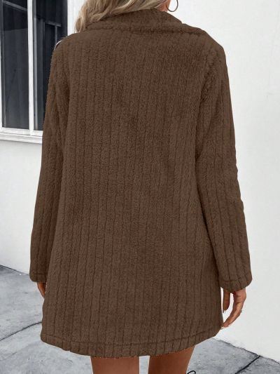 Women's Notched Lapel Double Breasted Coat