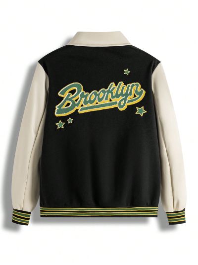 DAWAII Women'S Colorblock Jacket With Letter Print