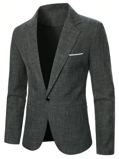 Men's Plaid Blazer Jacket