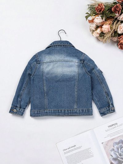 Vintage Denim Jacket For Toddler Boys