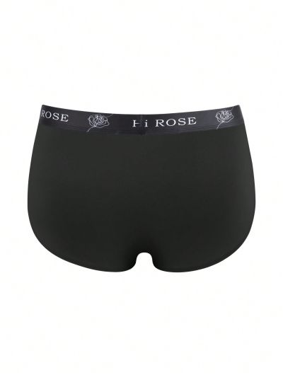 4pcs Men's Triangle Underwear With Letter Weave Band